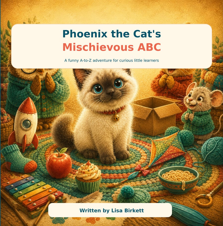 Phoenix the Cat’s Mischievous ABC book cover