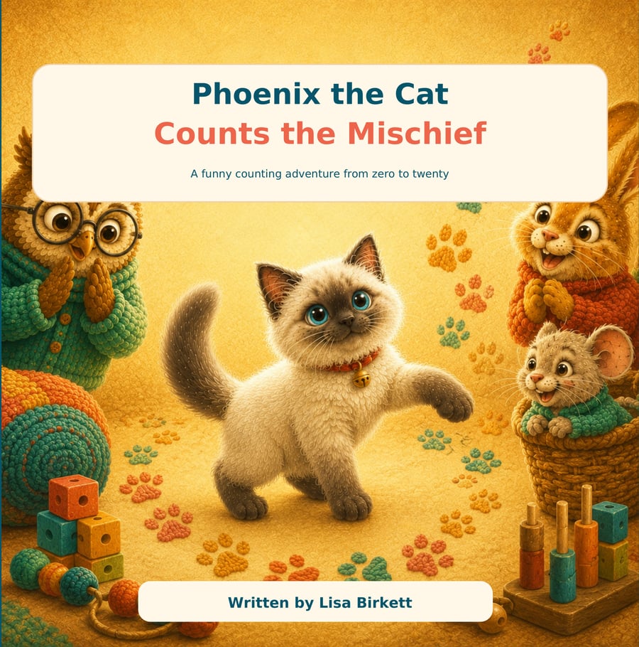 Phoenix the Cat Counts the Mischief book cover