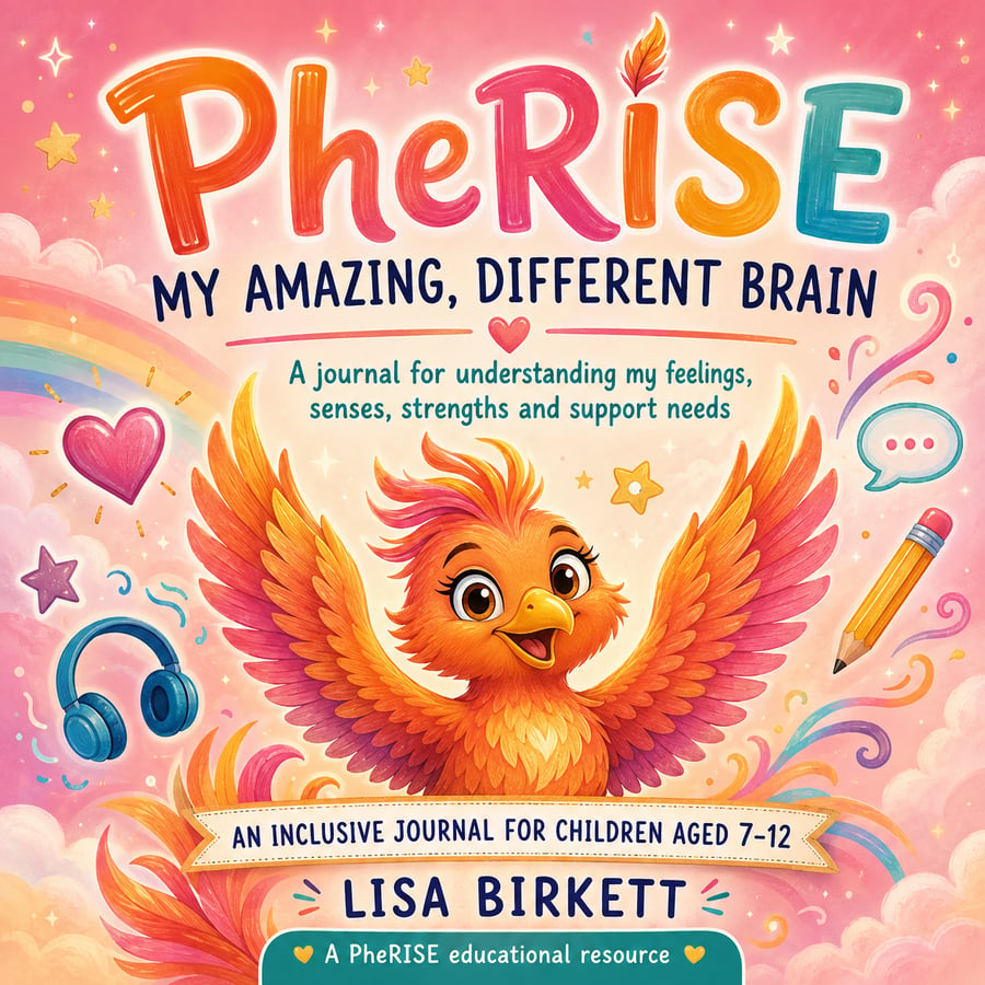 PheRISE: My Amazing Different Brain Child Journal book cover